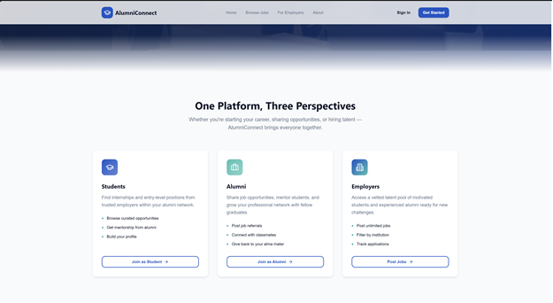 Alumni Connect Jobs Platform